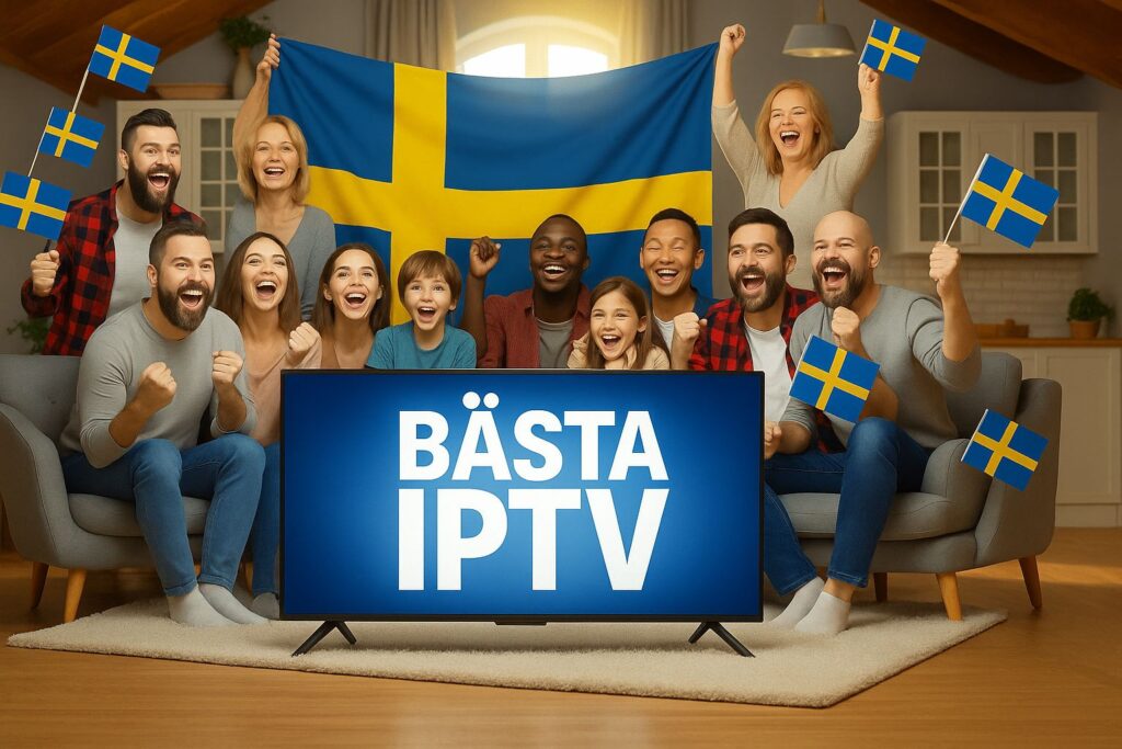 Upplev bästa IPTV med tusentals kanaler, filmer och sport – samlas runt skärmen med nära och kära och streama i full HD och 4K. Perfekt för hela familjen i Sverige.